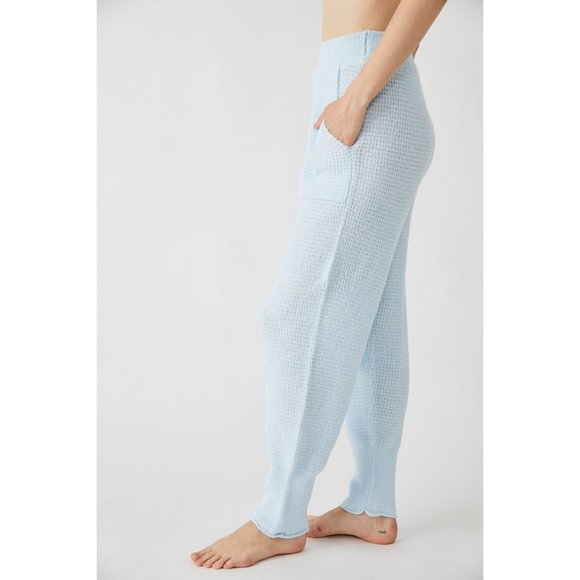 FREE PEOPLE C.O.Z.Y. Pants / Neon Sky - Picture 7 of 10